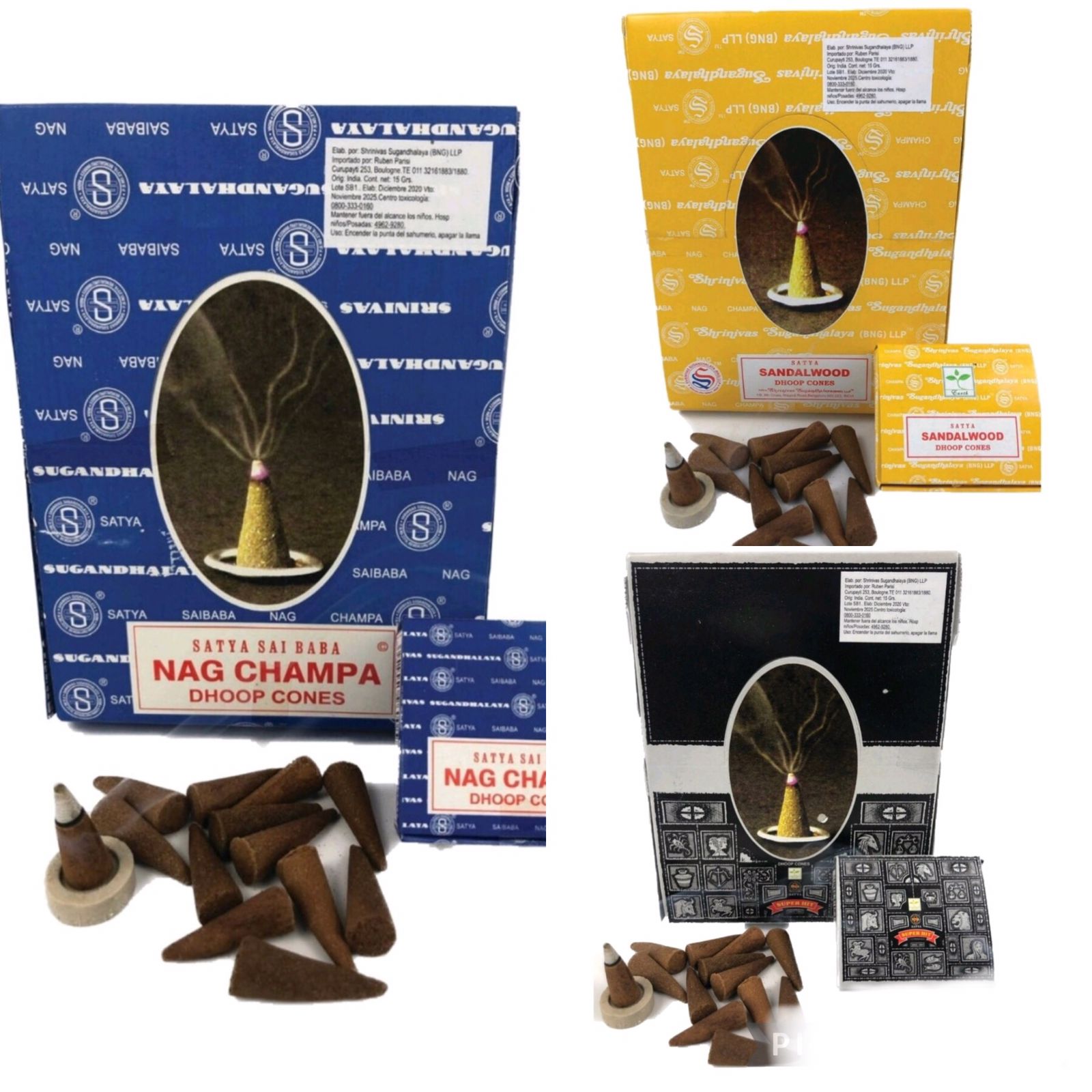 Sahumerios importados por Mayor